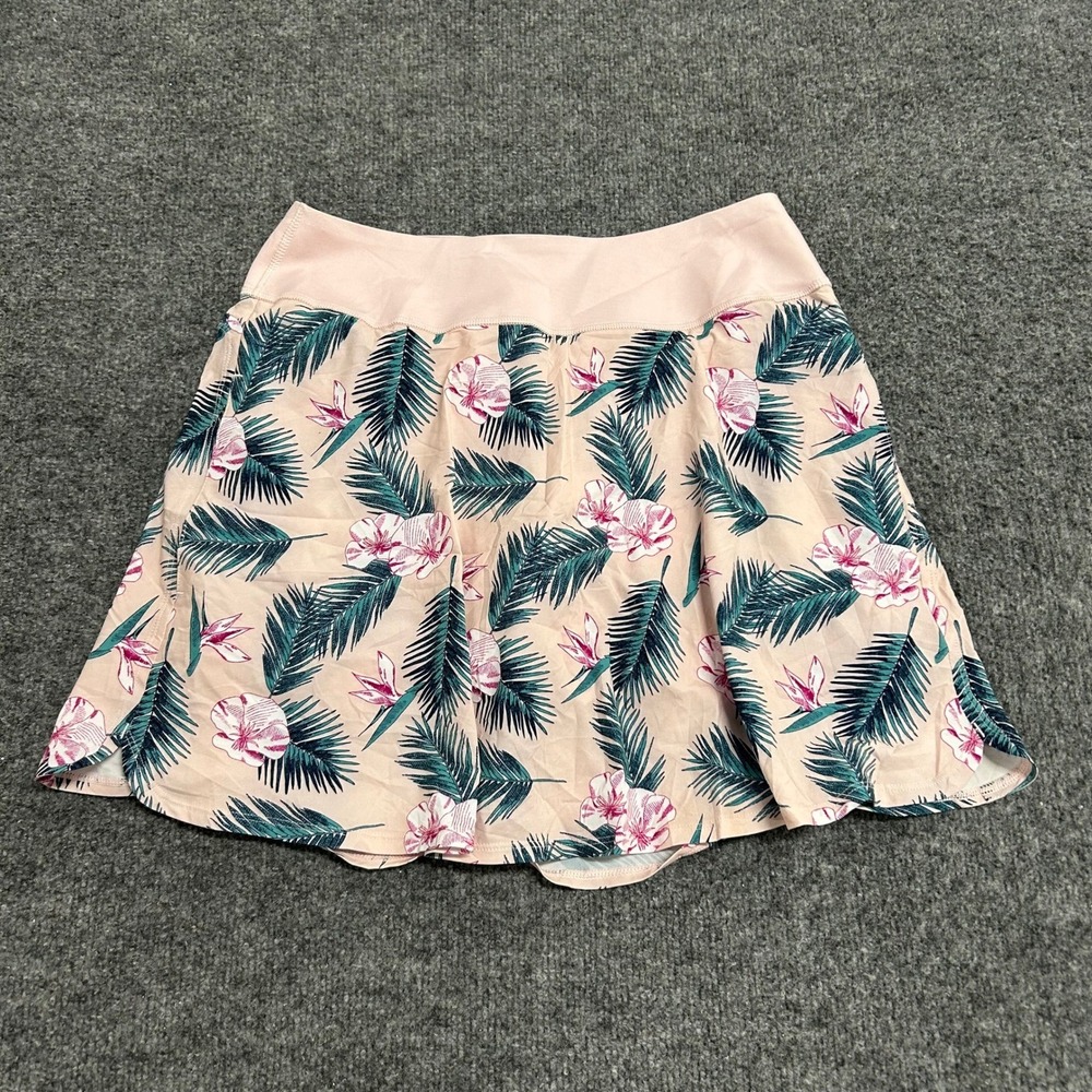 Puma Skort Womens Size S Pink Tropical Floral Athletic Golf Tennis 533014-03